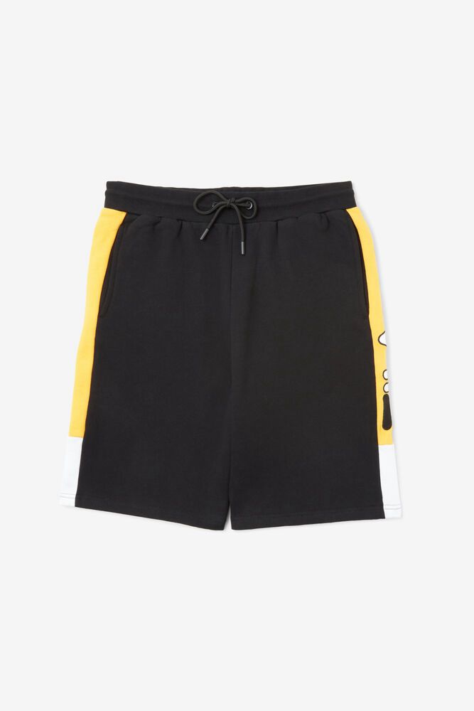 Fila Roy Black Shorts Mens - NZ 40931-SLUN